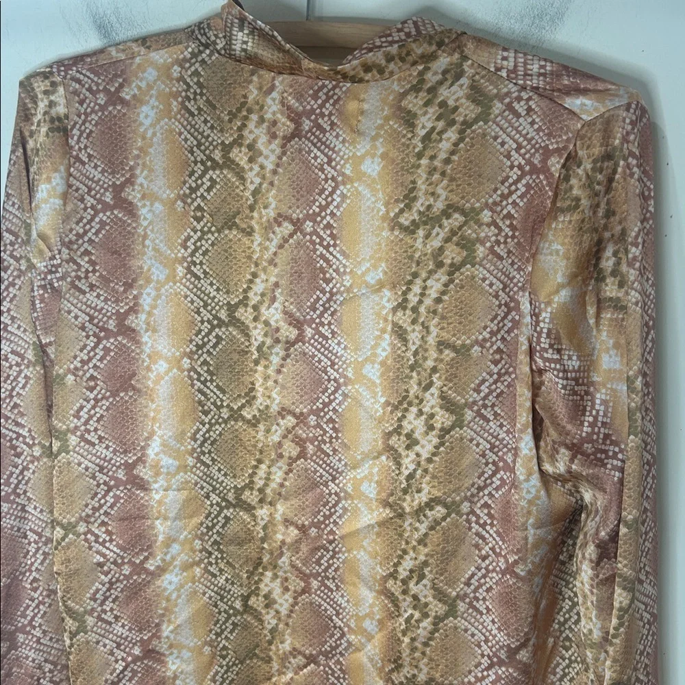 NWT BEACH RIOT Tracy Blazer Snakeskin Print Size Medium